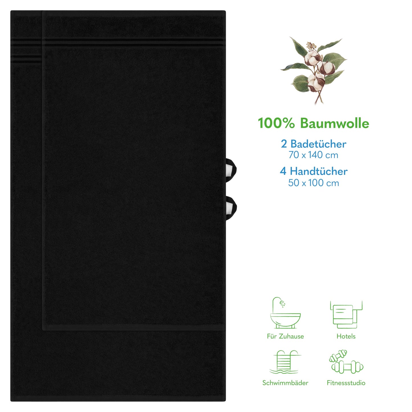 Hammetex Bathrobe 100% Cotton Unisex for Men and Women Quality 400 g/m² Quality Soft Absorbent Terry Towelling Bathrobe for Couples with Pockets