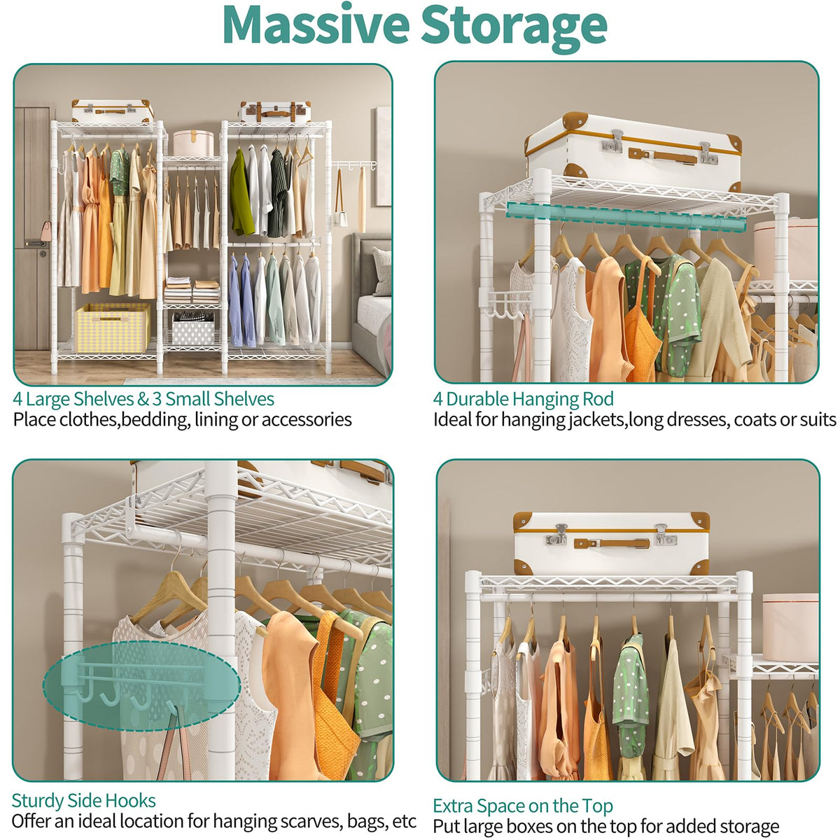 Exglobol Heavy Duty Clothes Rails,