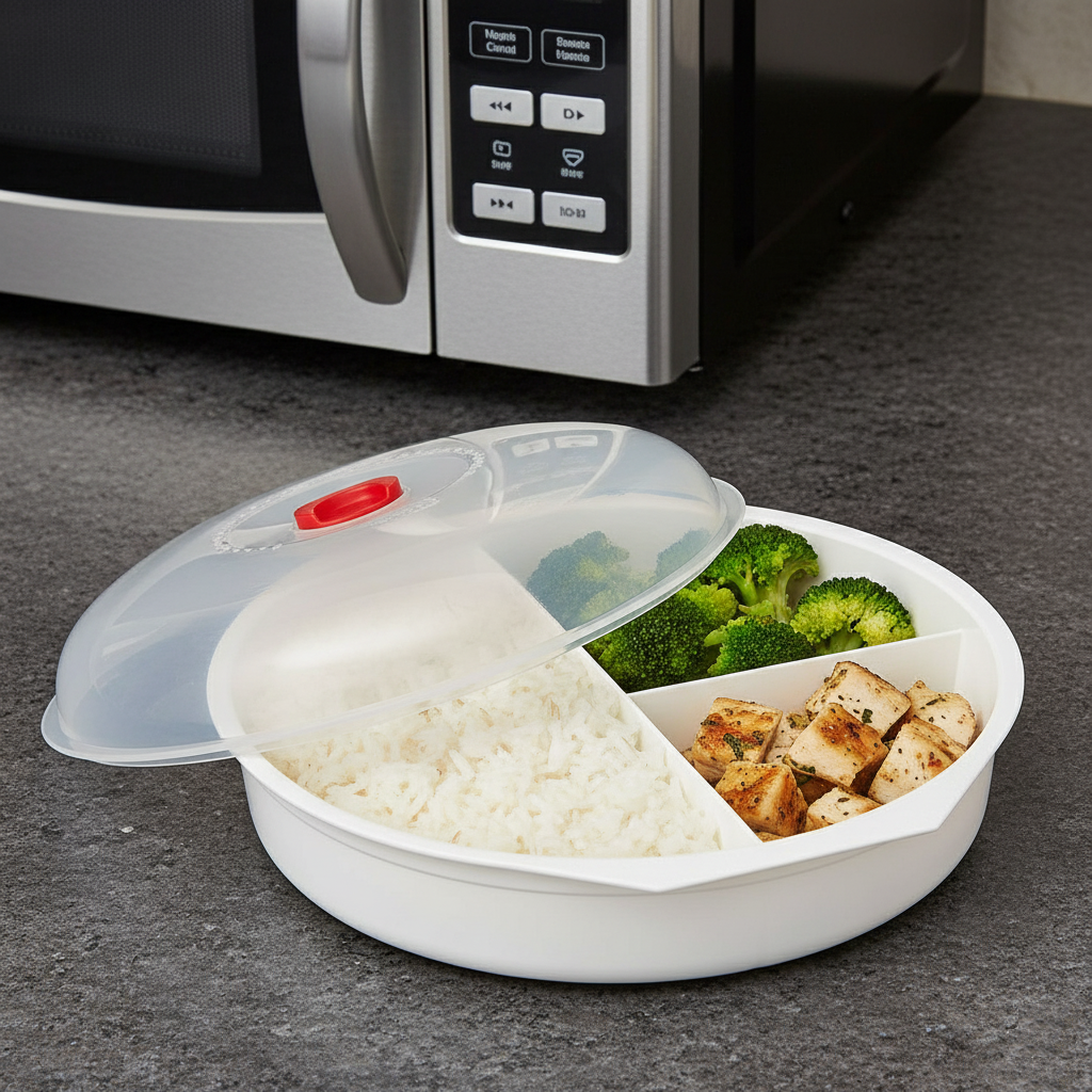 Sectioned Microwaveable Casserole Dish A222417