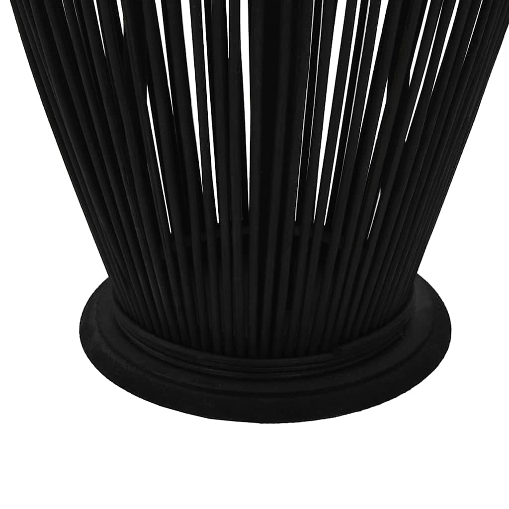 vidaXL Hanging Candle Lantern Holder Bamboo Black 95 cm