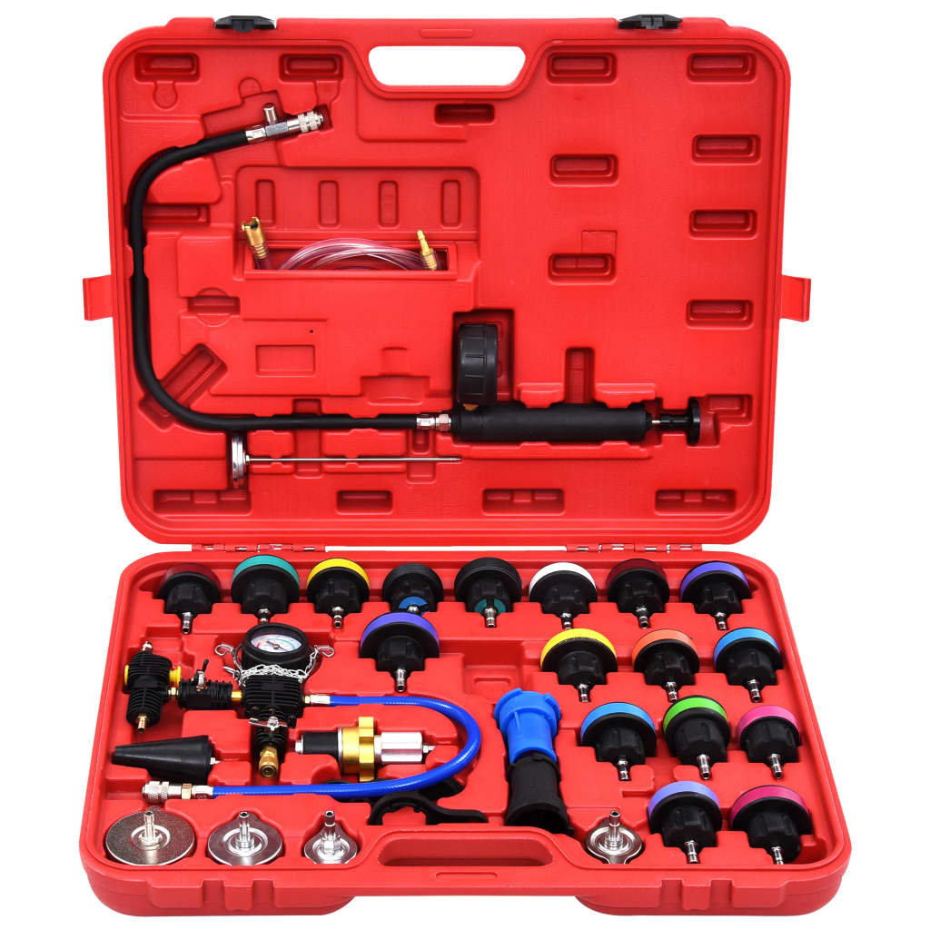 vidaXL 28 Piece Cooling System & Radiator Cap Pressure Tester