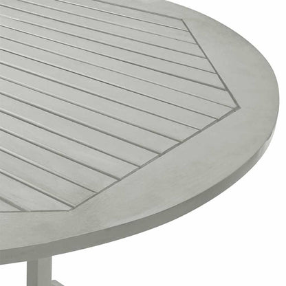 vidaXL Dining Table | Grey | Solid acacia wood with grey wash finish | Medium