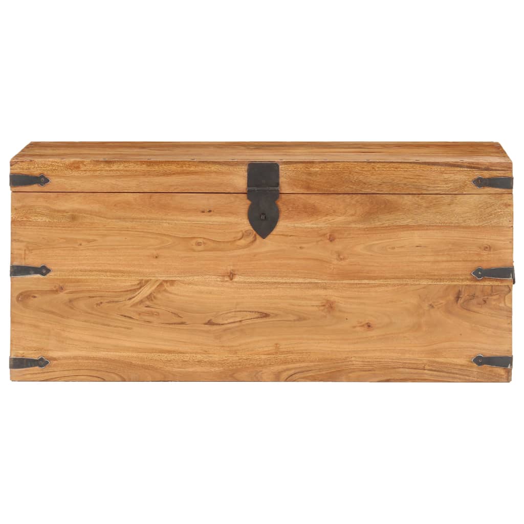 vidaXL Chest | Natural finish | Solid acacia wood | Storage Chest | Rectangular