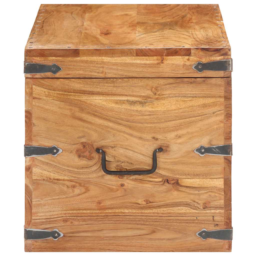 vidaXL Chest | Natural finish | Solid acacia wood | Storage Chest | Rectangular