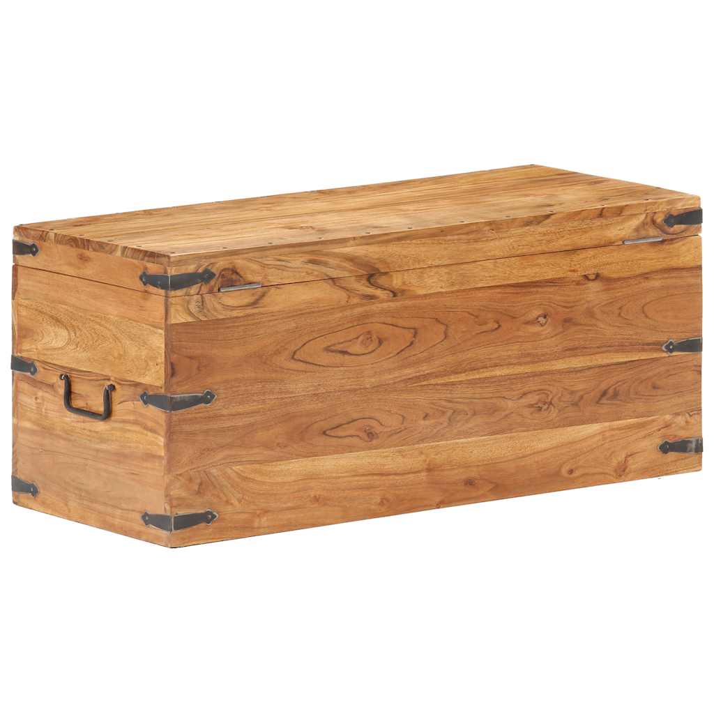 vidaXL Chest | Natural finish | Solid acacia wood | Storage Chest | Rectangular