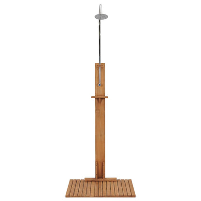 vidaXL Garden Shower 75x75x210 cm Solid Teak Wood
