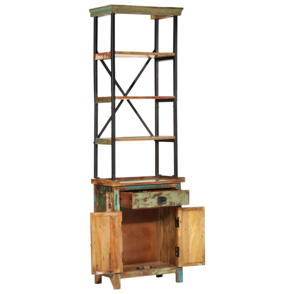 vidaXL Highboard 55x30x180 cm Solid Wood Reclaimed