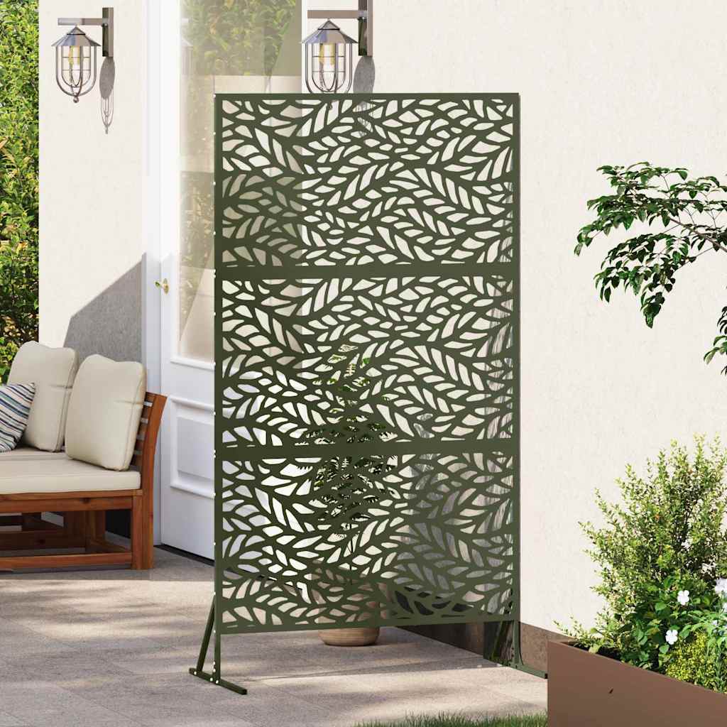 vidaXL Privacy Screen 100 x 50 x 180 cm Steel Olive Green