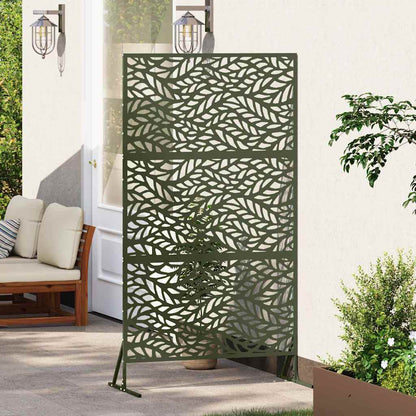 vidaXL Privacy Screen 100 x 50 x 180 cm Steel Olive Green