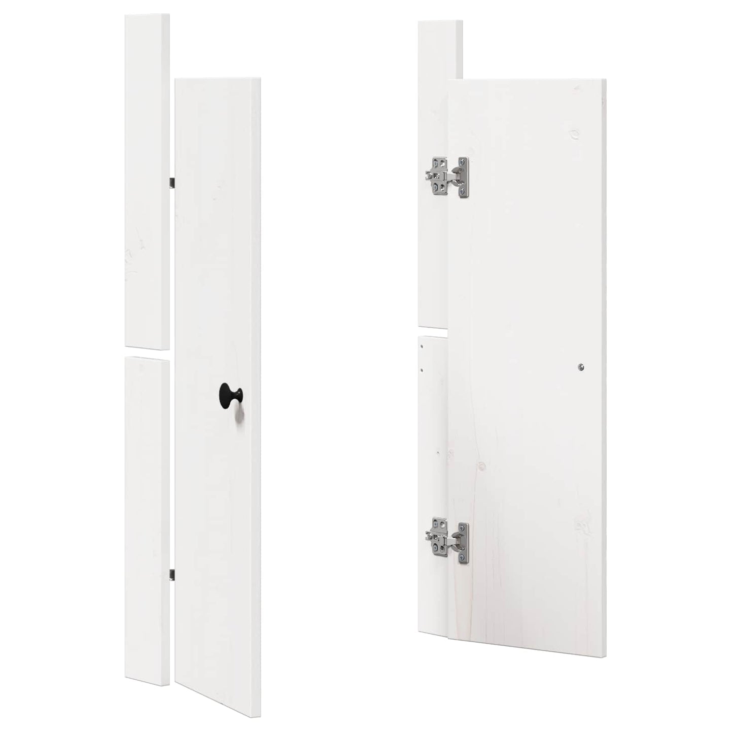 vidaXL Kitchen Door MEPPEL White 50 x 9 x 82 cm Solid Pine wood