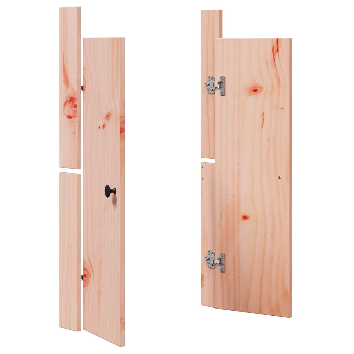 vidaXL Kitchen Door MEPPEL 2 pcs Brown 50 x 9 x 82 cm