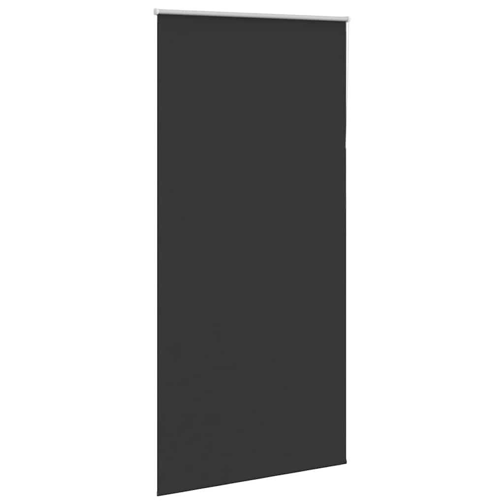 vidaXL Roller Blind Blackout Black 100x230 cm Fabric Width 95.7 cm Polyester