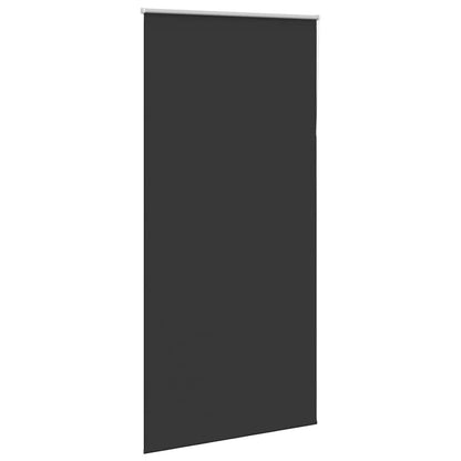 vidaXL Roller Blind Blackout Black 100x230 cm Fabric Width 95.7 cm Polyester