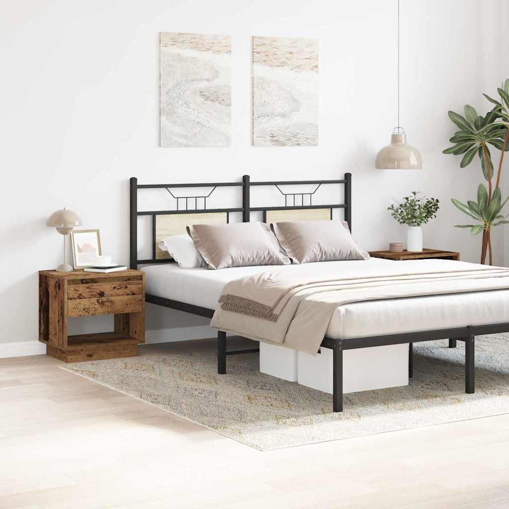 vidaXL Nightstand 2 pcs Old Wood 45 x 34 x 44 cm Engineered Wood