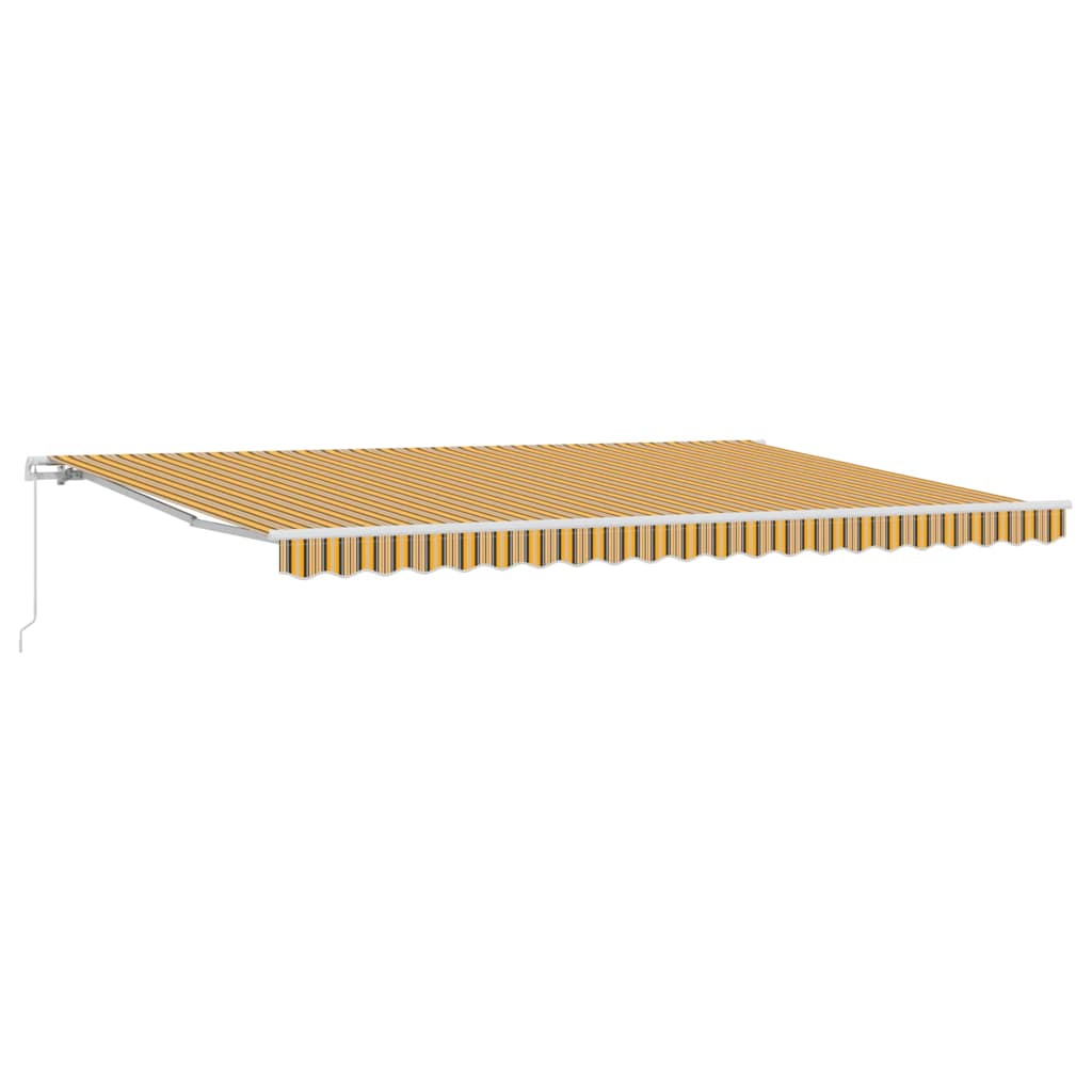 vidaXL Awning Manual Multicolour 500 x 300 cm Polyester and Metal