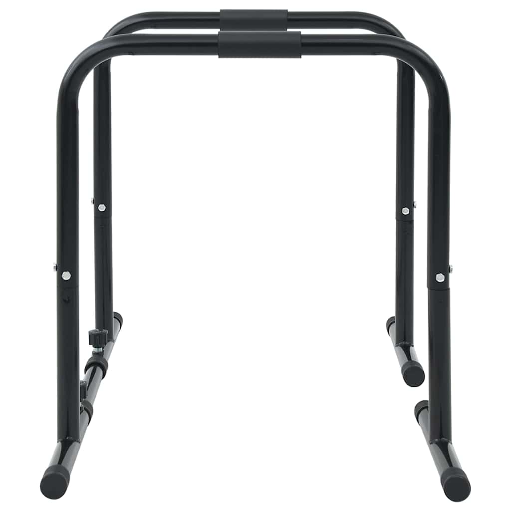 vidaXL Dip Bar Manual Black 116 x 66 x 74.5 cm Powder-Coated Steel