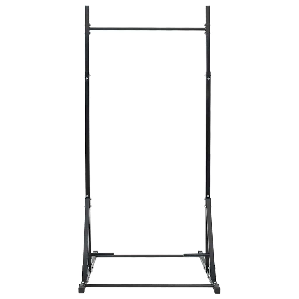 vidaXL Pull-Up Bar Station Manual Black 100.5 x 102 x 234.5 cm