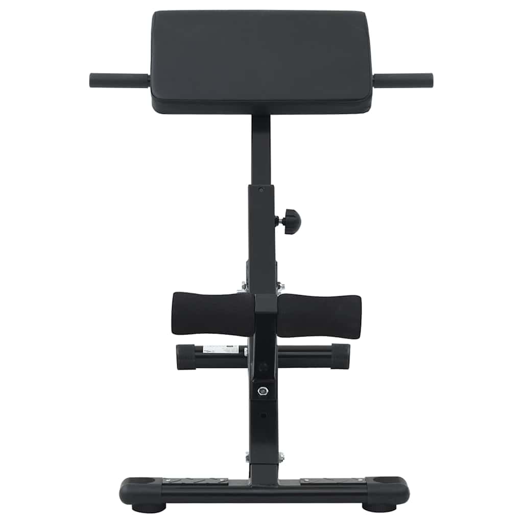 vidaXL Hyperextension Bench Manual Black 100.5 x 70 x 78 cm
