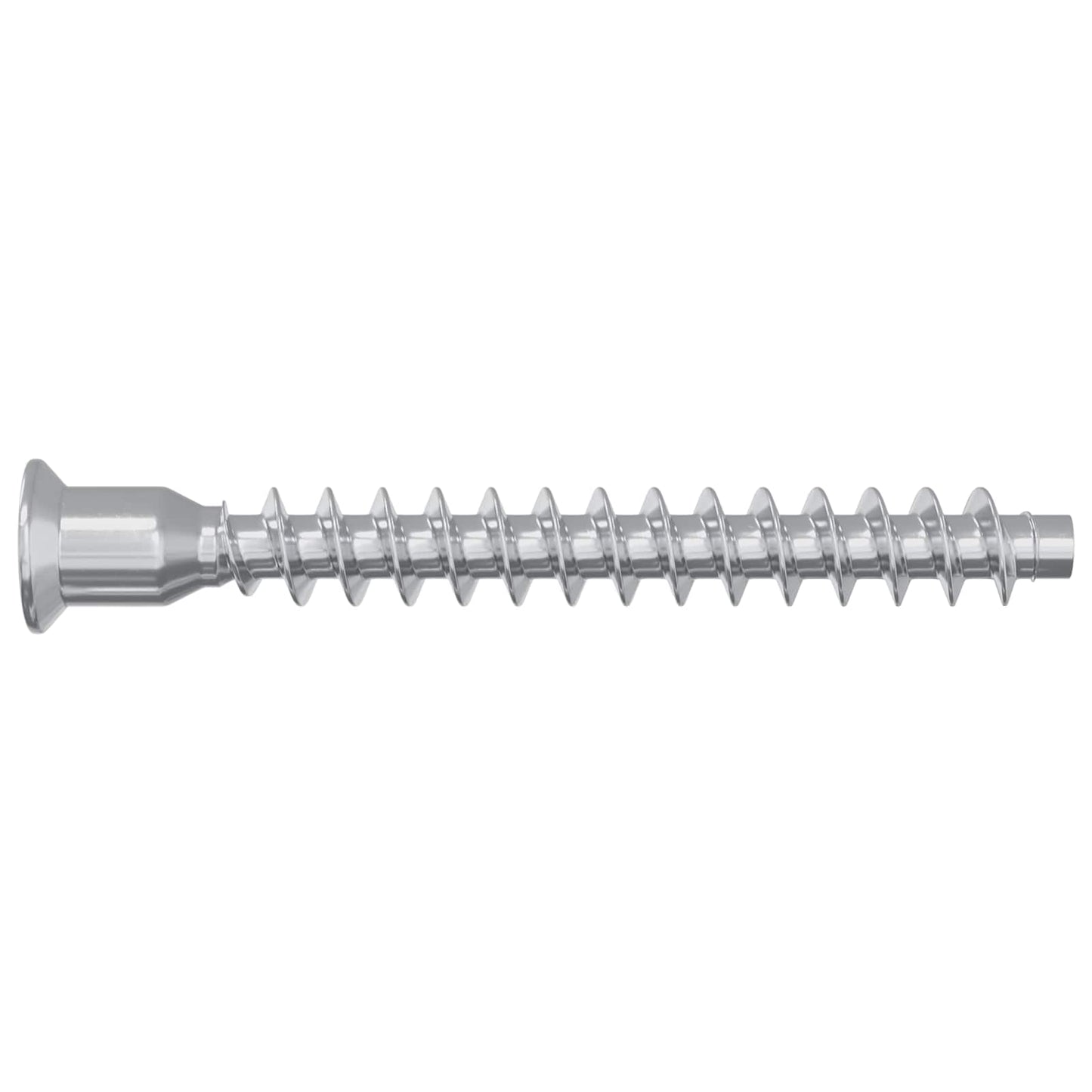 vidaXL Confirmat Screws 12 pcs Silver Ø7 x 58 mm Metal