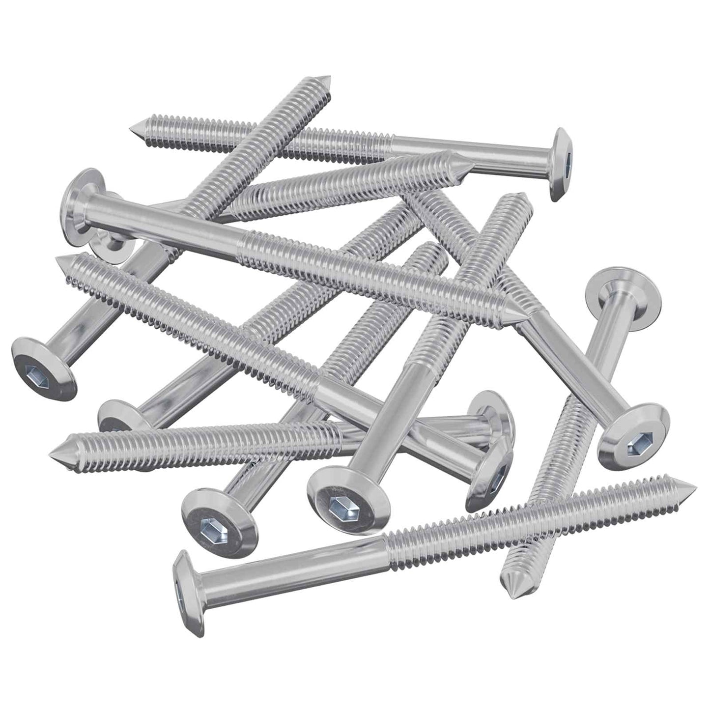 vidaXL Furniture Screws 1200 pcs Silver Steel