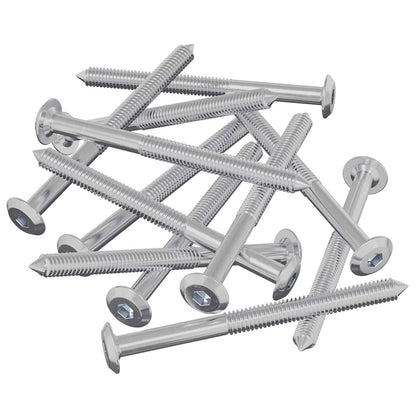 vidaXL Furniture Screws 1200 pcs Silver Steel