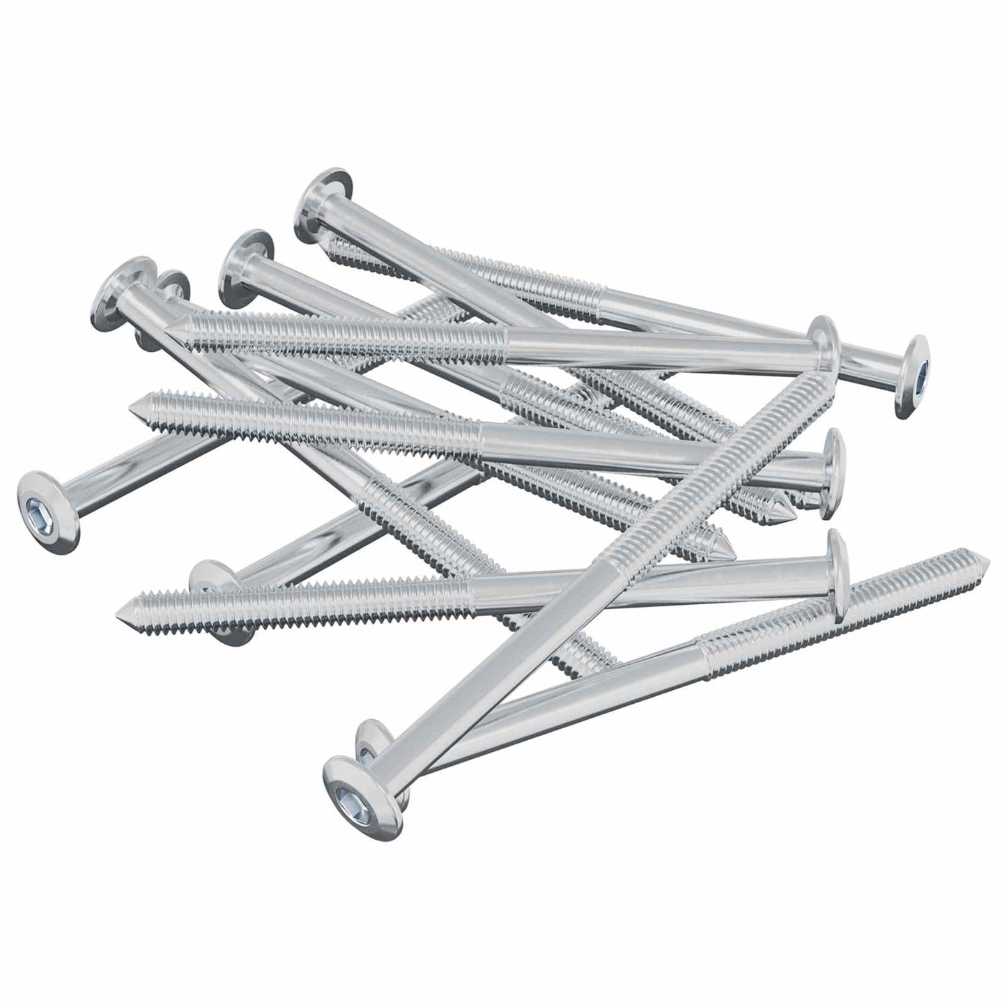 vidaXL Screw 1200 pcs Silver M6 x 85 mm Steel