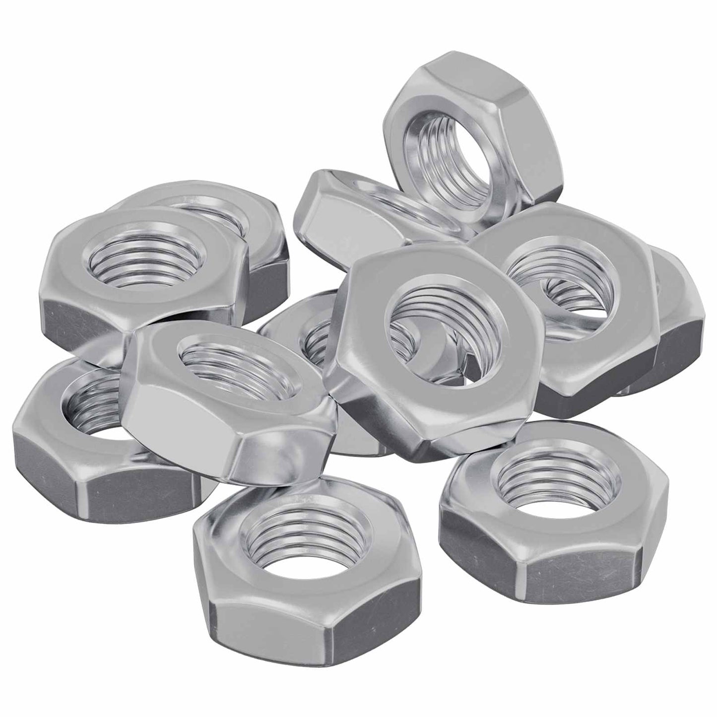 vidaXL Hex Nut 3600 pcs Silver Metal