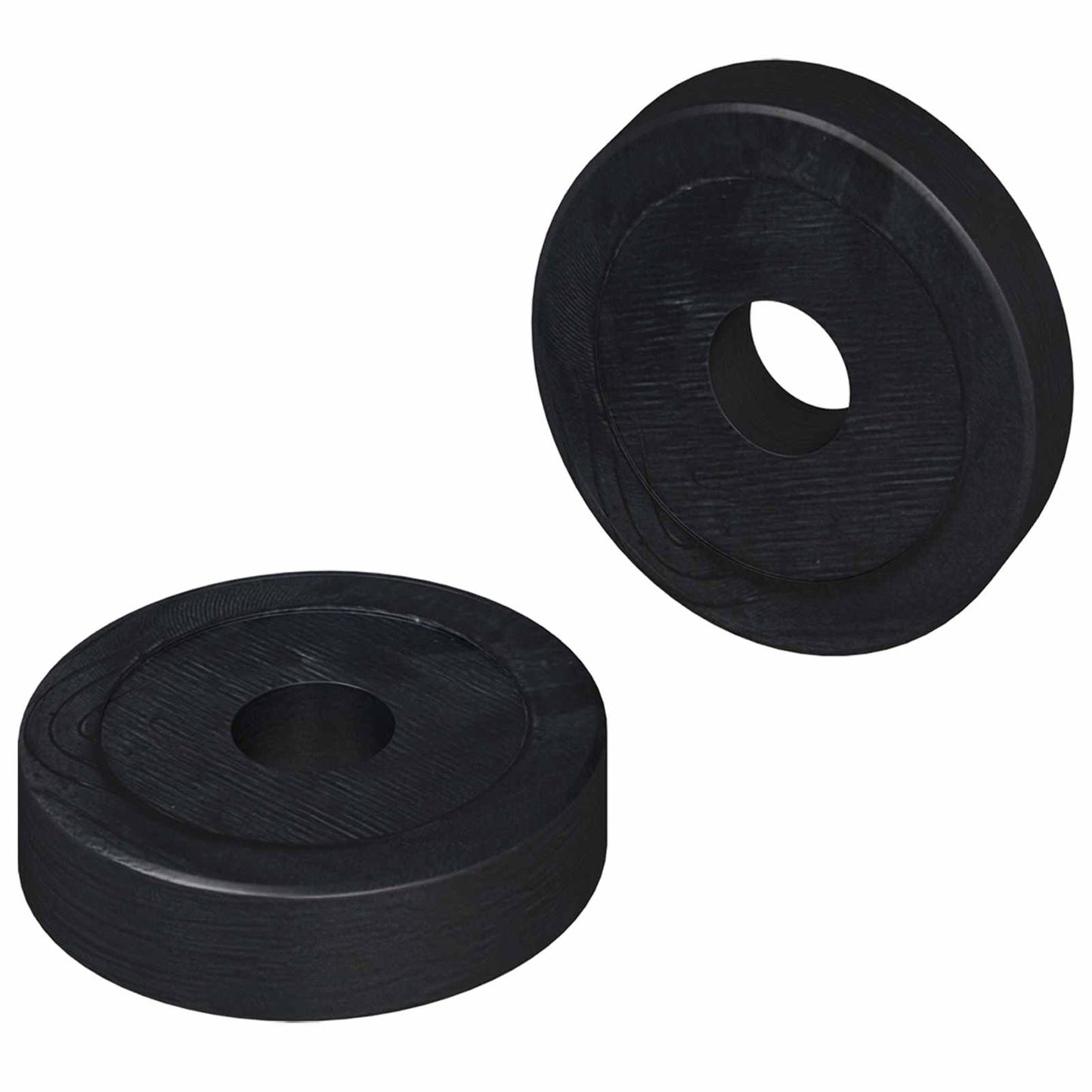 vidaXL suitable for Flat Washer 2 pcs Black ∅15 x 3 mm PVC Copolymer