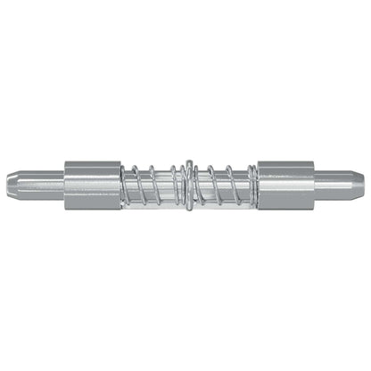 vidaXL Latch 2 pcs Silver 46 x 17 x 1.2 mm Steel