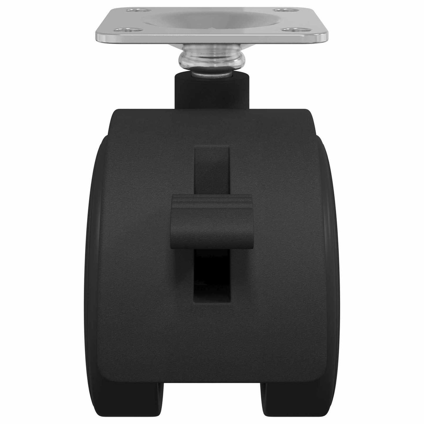 vidaXL Castor 2 pcs Black 39.5 x 39.5 x 37.8 mm Iron and Polypropylene