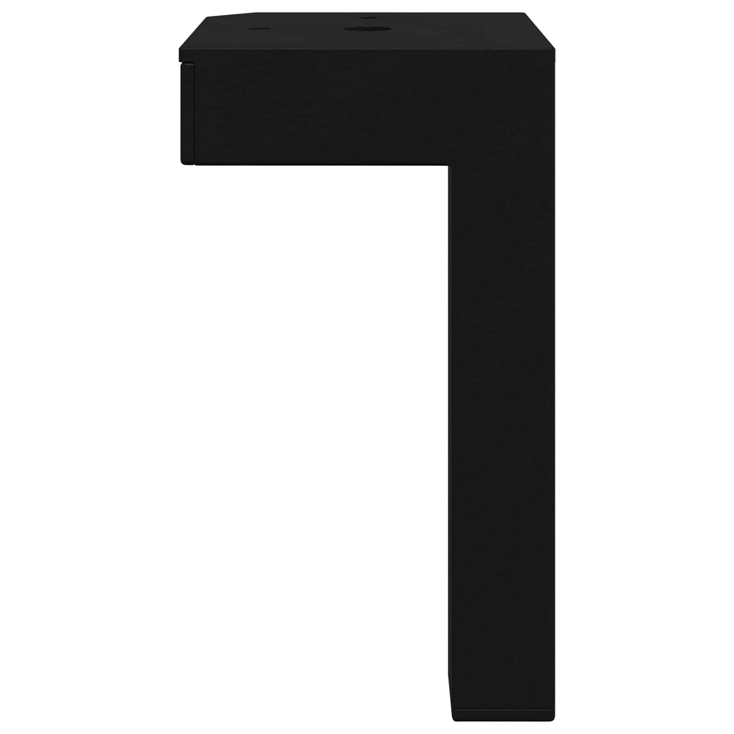 vidaXL Standing Feet 12 pcs Black 57 x 57 x 100 mm Iron
