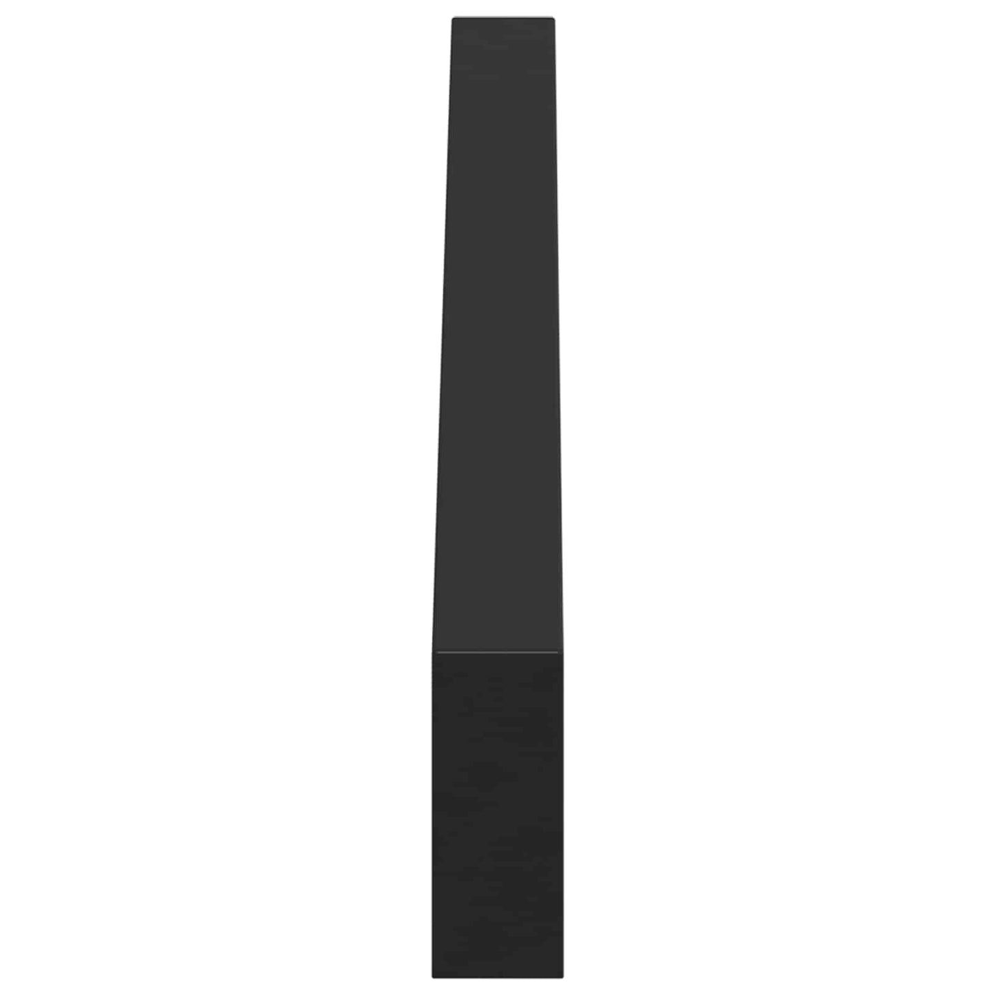 vidaXL Furniture Feet 12 pcs Black 796 x 40.5 x 100 mm Iron