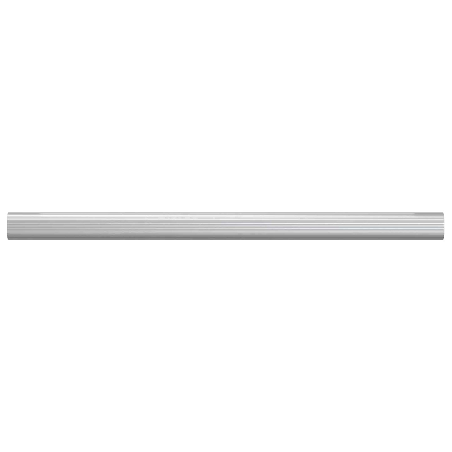 vidaXL Closet Rod 12 pcs Silver 472 x 15 x 29 mm Aluminium Alloy