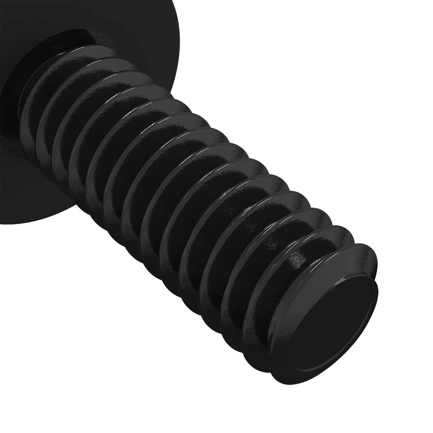 vidaXL Standoff Screw 12 pcs Black M4 Rubber and Steel