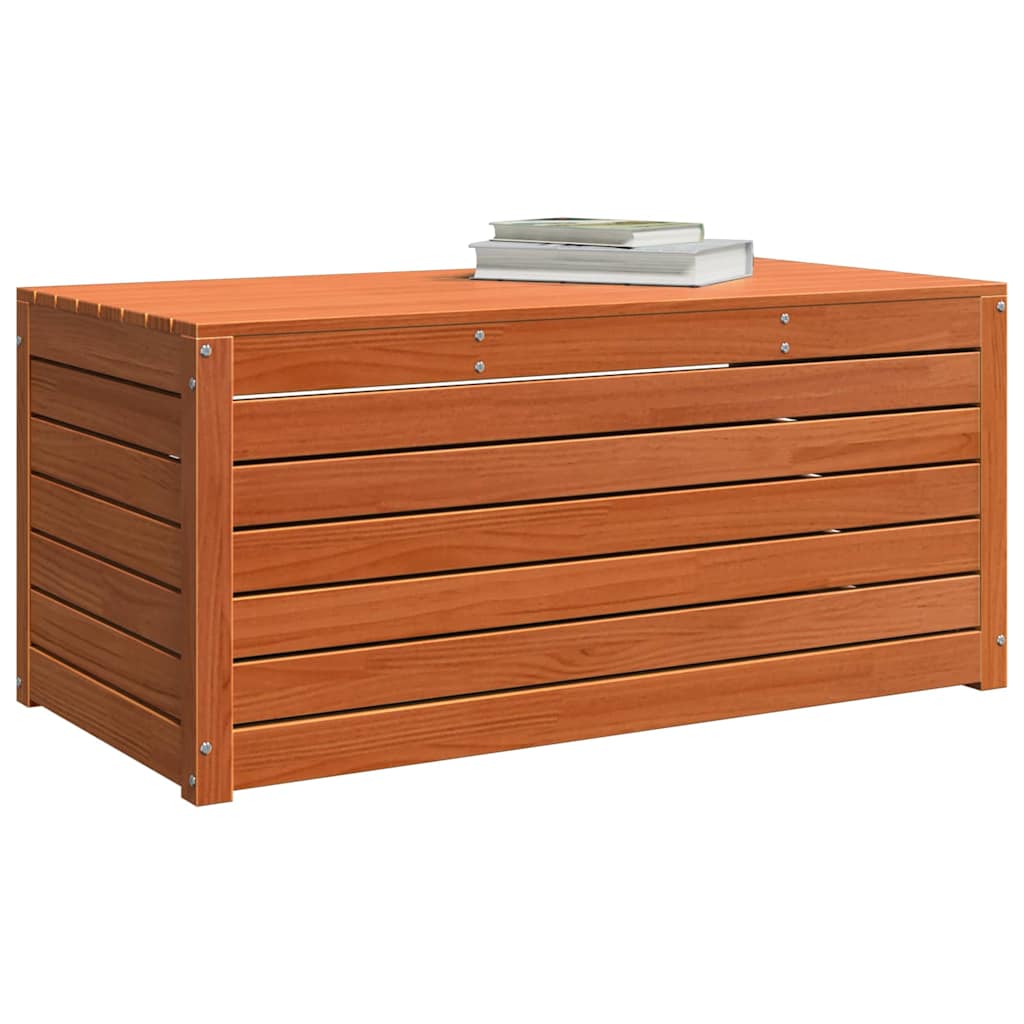 vidaXL Storage Box Wax Brown 101 x 50.5 x 46.5 cm Engineered wood