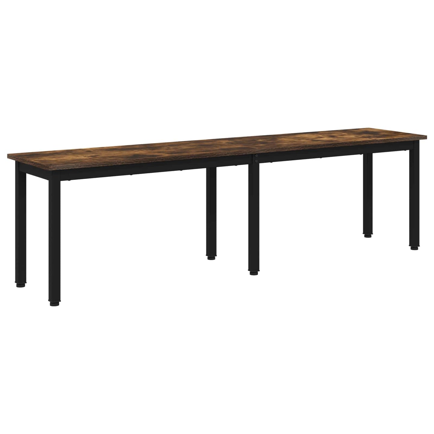 vidaXL Bench Smoke Oak 160 x 35 x 45 cm Engineered Wood