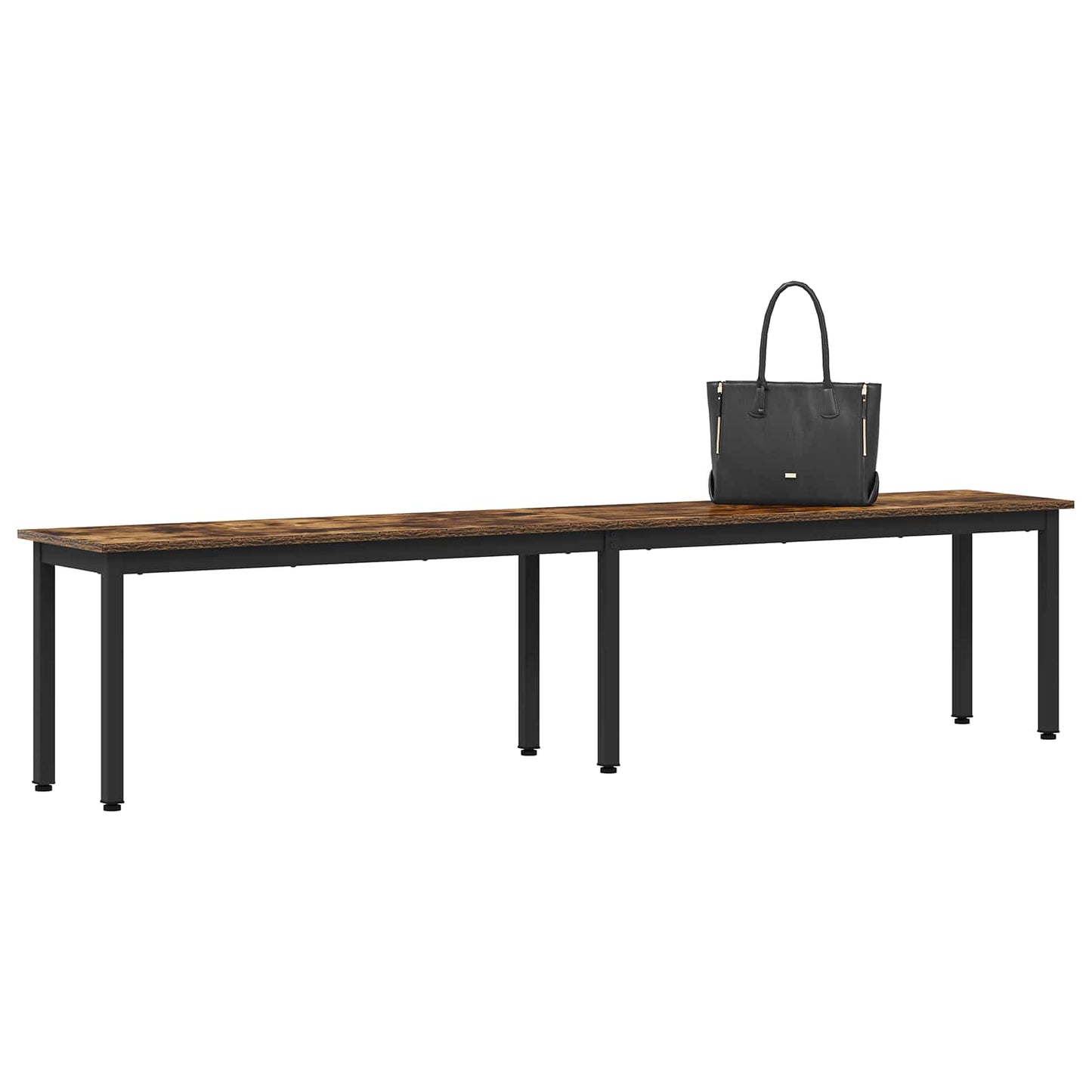 vidaXL Bench Smoke Oak 200 x 35 x 45 cm Engineered Wood