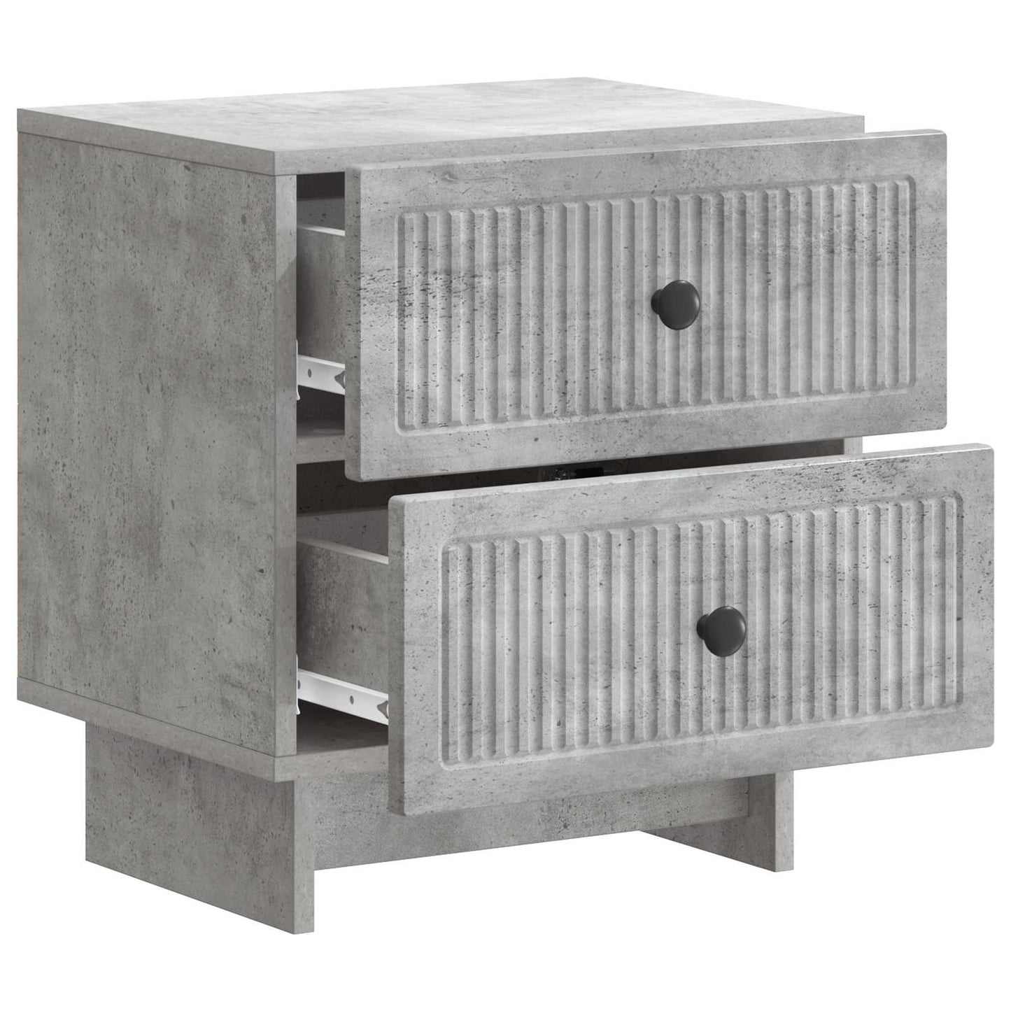 vidaXL Bedside Cabinet with Drawer Concrete Grey 43 x 34.5 x 47.5 cm