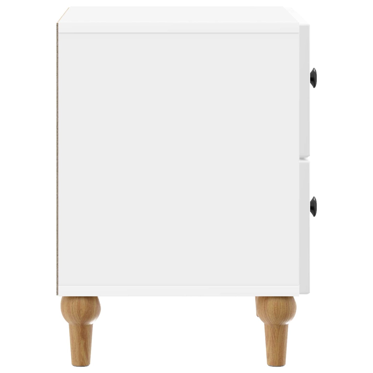 vidaXL Bedside Cabinet with Drawer High Gloss White 43 x 34.5 x 48 cm