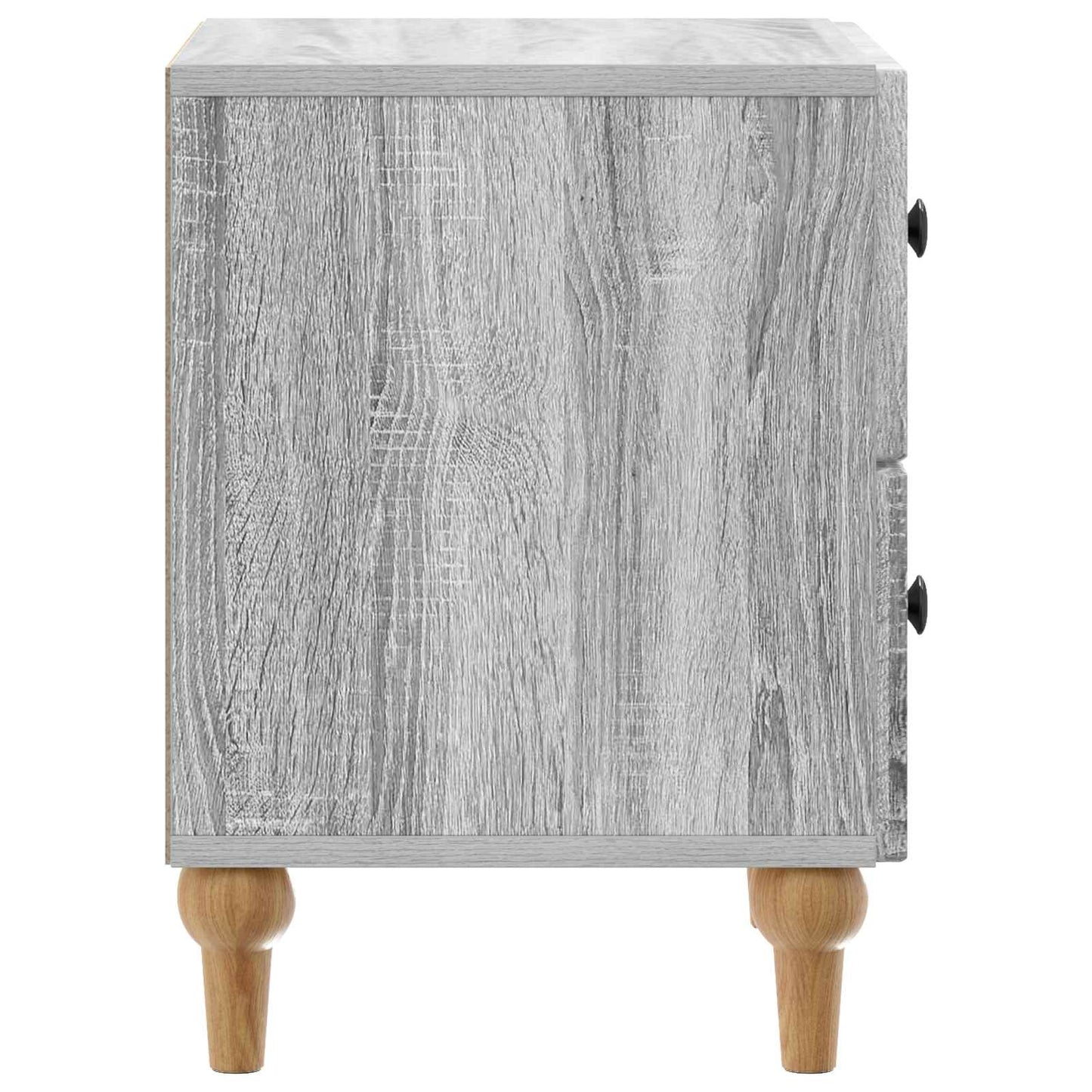 vidaXL Bedside Cabinet Grey Sonoma 43 x 34.5 x 48 cm Engineered Wood
