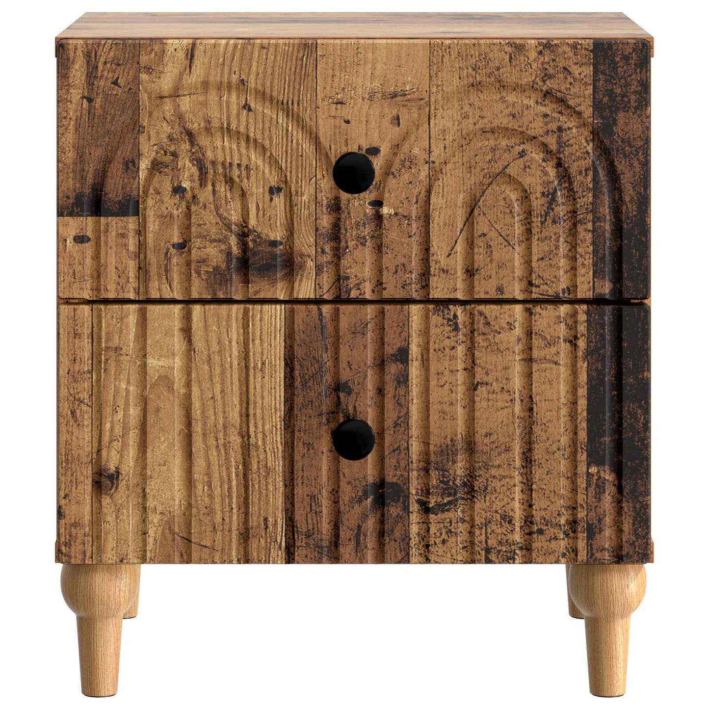 vidaXL Bedside Cabinet Old Wood 43 x 34.5 x 48 cm Engineered Wood