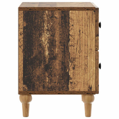 vidaXL Bedside Cabinet Old Wood 43 x 34.5 x 48 cm Engineered Wood