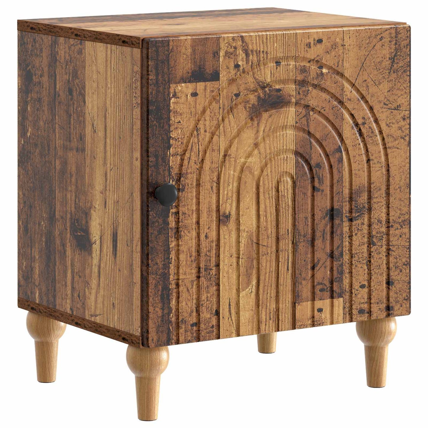 vidaXL Bedside Cabinet Old Wood 43 x 34.5 x 50 cm Engineered Wood