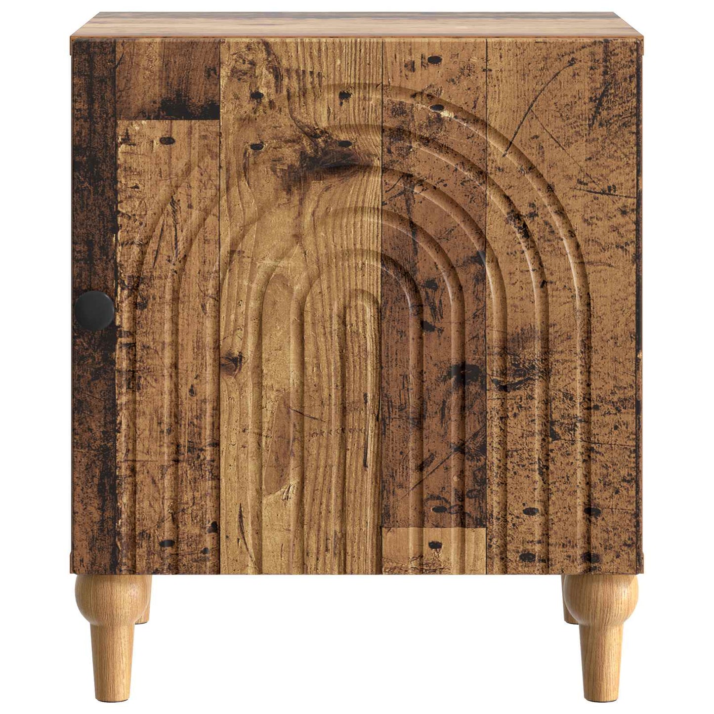 vidaXL Bedside Cabinet Old Wood 43 x 34.5 x 50 cm Engineered Wood