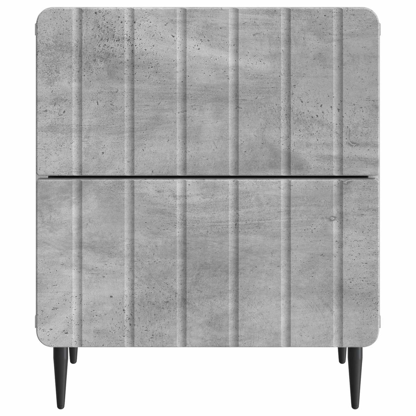 vidaXL Bedside Cabinet with Drawer Concrete Grey 43 x 34.5 x 49.5 cm