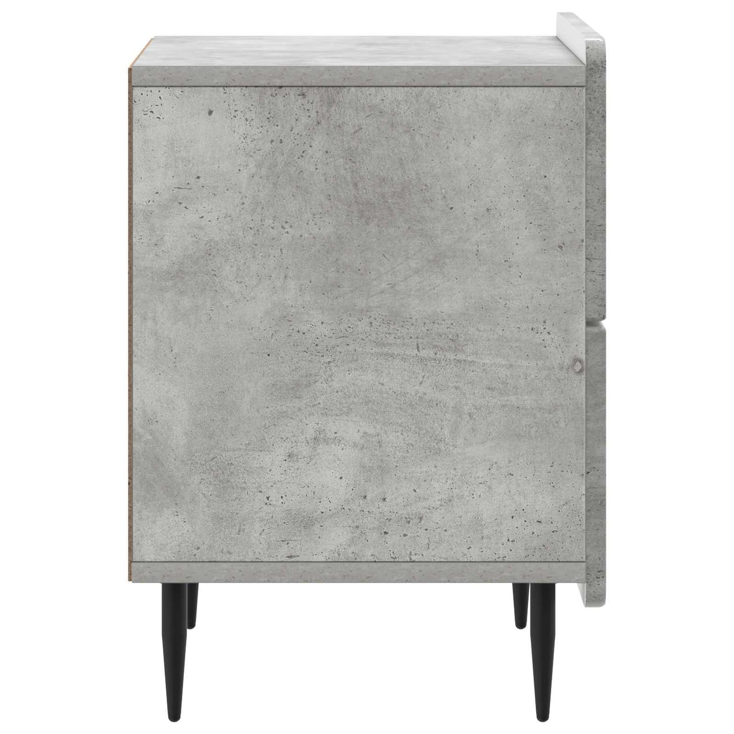vidaXL Bedside Cabinet with Drawer Concrete Grey 43 x 34.5 x 49.5 cm