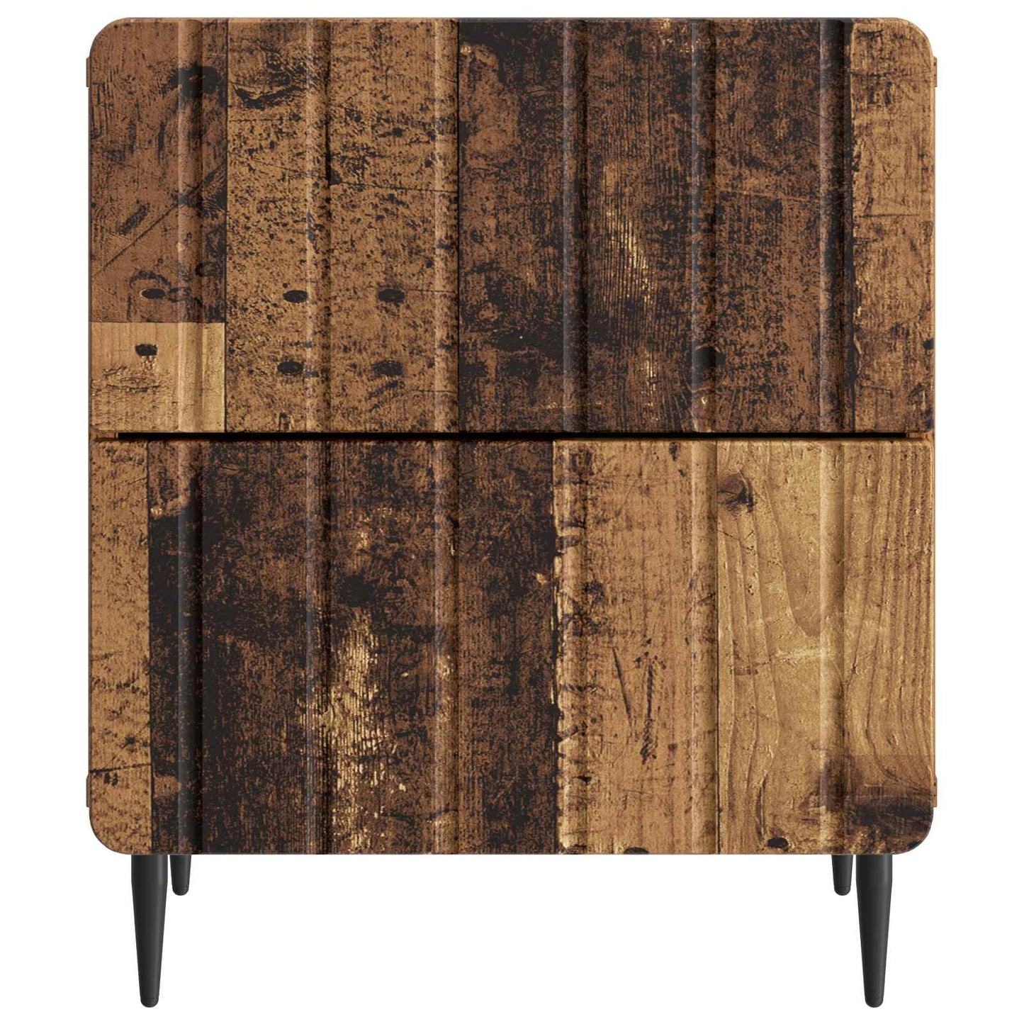 vidaXL Bedside Cabinet Old Wood 43 x 34.5 x 49.5 cm Engineered Wood