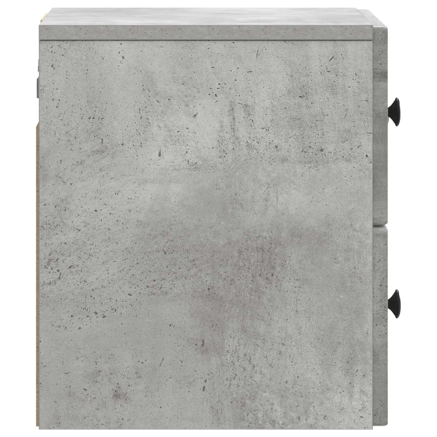 vidaXL Wall-Mounted Bedside Cabinet Concrete Grey 33 x 34.5 x 40 cm