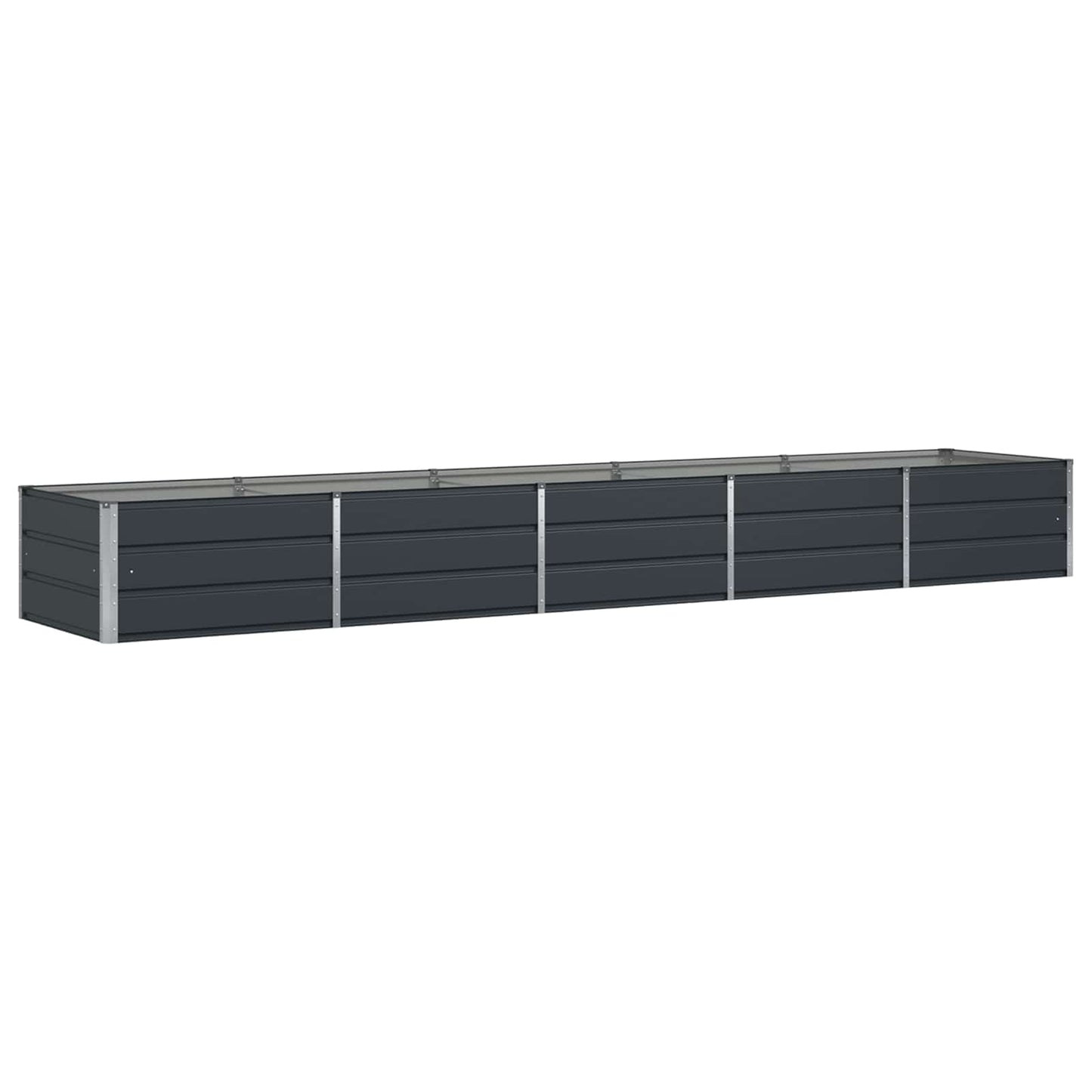 vidaXL Planter Anthracite 400 x 80 x 45 cm Steel