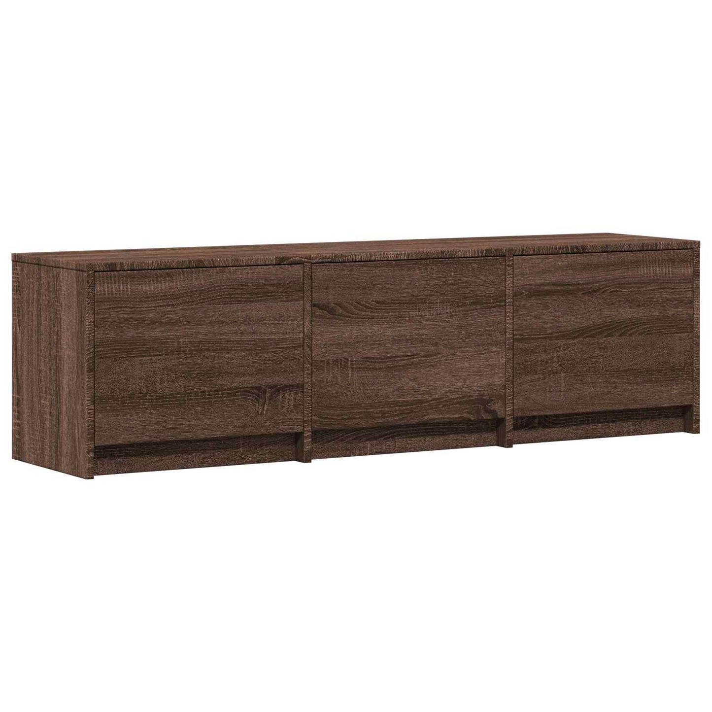 vidaXL TV Cabinet with LED Brown Oak 140 x 34 x 40 cm Engineered Wood